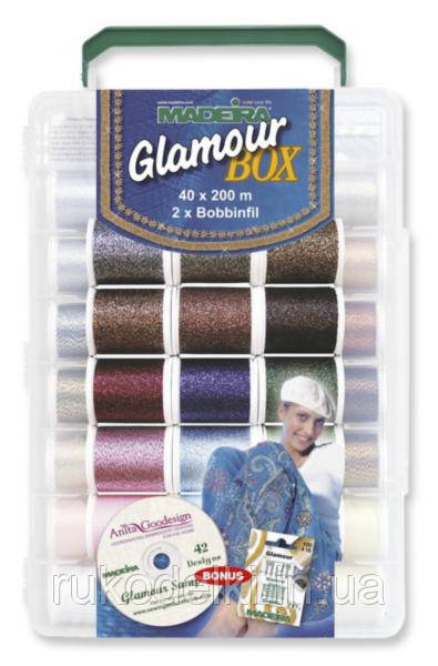 8060 Glamour 200 м+диск CD (40xGlamour 200 м, 2xBobbinfil 1500 м)