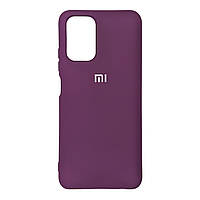 Чехол для Xiaomi Redmi Note 10 силиконовый противоударный Silicone Case фиолетовый
