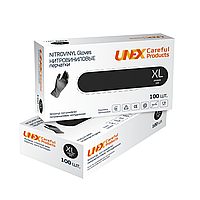 Рукавички Нитровиниловые Чорні Unex розмір L L