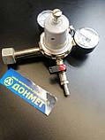 Редуктор балонний вуглекислотний харчовий УРП-4-4ДМ з одним краном Ф8 ДОНМАЄ (регулятор витрати CO2-харчовий), фото 3