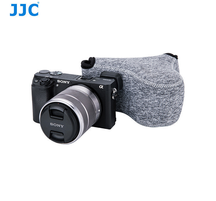 Защитный футляр - чехол JJC OC-S2BG для камер Canon EOS M6, M6 Mark II с объективом 18-55mm, 15-45mm, 55-200mm - фото 2 - id-p1426779971