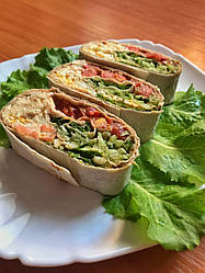 ОВОЧЕВИЙ РУЛЕТ З АРАХІСОВИМ СОУСОМ 🌯