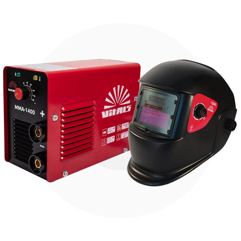 Зварювальний апарат MMA-1400T Smart + Маска 1500 Vitals