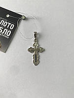 Срібний хрестик декоративний НОВИЙ. Вага 1,6 г.