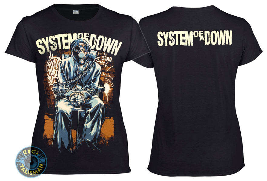 Футболка жіноча SYSTEM OF A DOWN Gas Mask