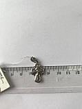 Срібний хрестик декоративний НОВИЙ. Вага 1,81 г., фото 2