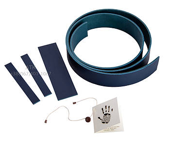 Заготовка під ремінь з вороту Тоскана 40 мм Синій