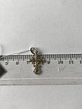 Срібний хрестик декоративний НОВИЙ. Вага 1,78 г., фото 3