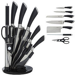 Набір ножів RAINSTAHL на стенді-підставці 8 пр Колір чорний 8001-08RS-KN