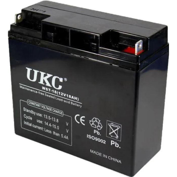 Аккумулятор UKC Battery WST-18 12V 18A - фото 1 - id-p1426815638