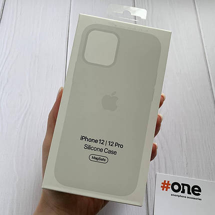 Чохол для iPhone 12 MagSafe з мікрофіброю щільний чохол з магсейф на айфон 12 білий, фото 2