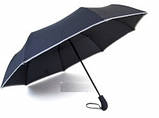 Чоловічий парасольку автомат система антиветер на 8 спиць колір чорний, фото 2
