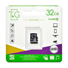Картка пам'яті MicroSDHC 32GB UHS-I U3 Class 10 T&G (TG-32GBSD10U3-00)