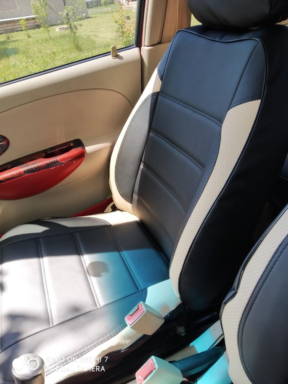 Чохли на Subaru Outback (Субару Аутбек) 2003-2014рр (модельні, MAX-L, окремий підголовник) Чорно-бежевий