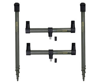 Буз-бар CARP PRO набір 2 вудилища 25 см + телескопічний банкстік 40-60 см у чохлі