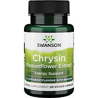 Экстракт пассифлоры (хризин), Swanson, Chrysin Passion Flower Extract, 30 капсул