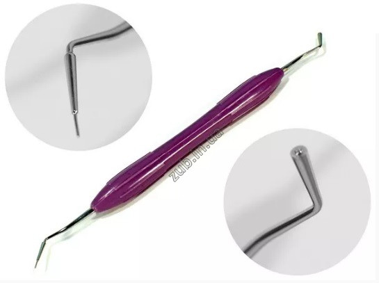 Гладилка моделировочная з силіконовою ручкою Фіолетова, фото 1