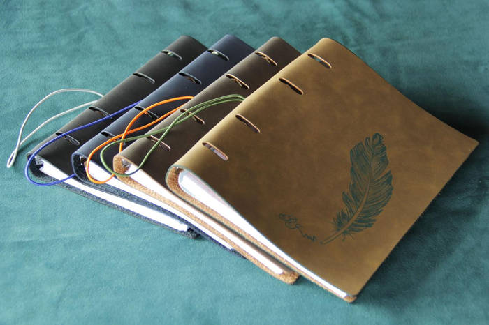 Тетрадь/Блокнот со сменными блоками, А5 эко-кожа черная, цена 399 грн ...