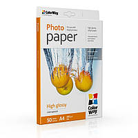 Фотобумага глянец 200г/м, A4 (50 лист) PG200050A4 ColorWay
