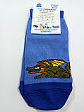 Дитячі демісезонні шкарпетки ХОМА ЖИТОМИР р. 16-18 ДРАКОН - синій / шкарпетки весна-осінь, фото 2