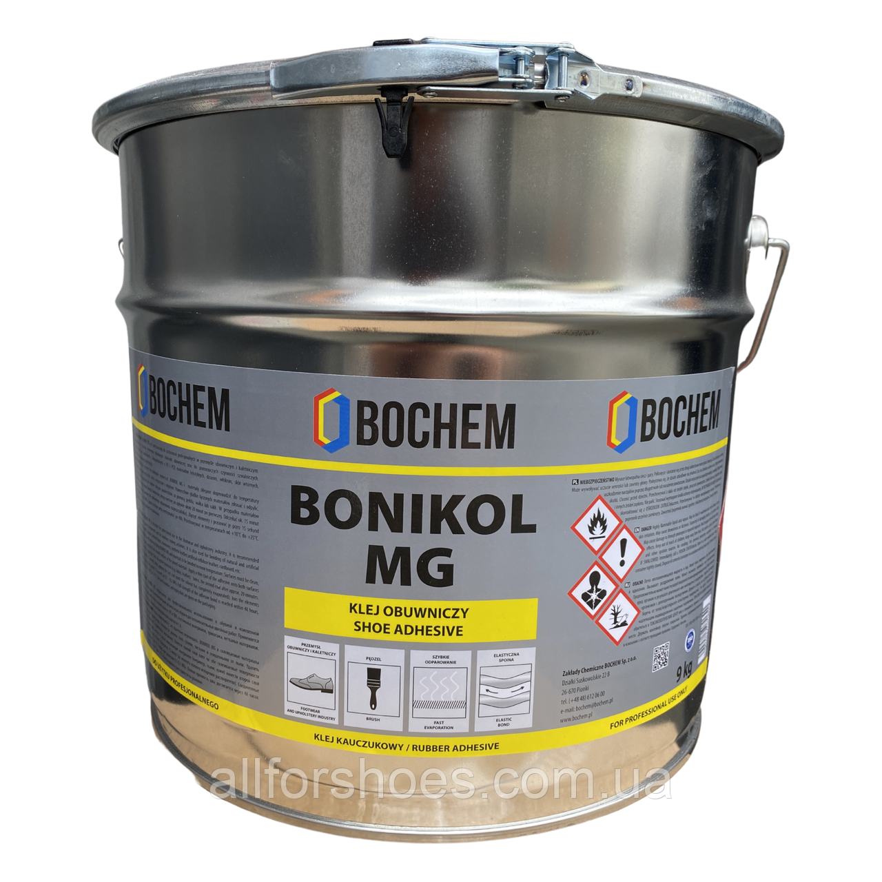 Клей резиновый на основе каучука 9кг Bochem Bonikol Mg - фото 1 - id-p621810281