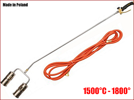 Покрівельна пропановий пальник з двома соплами 1385 мм Vorel 73343