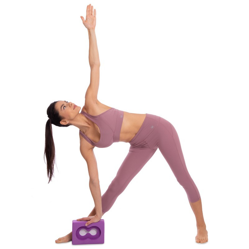 Блок для йоги с отверстием кирпич для йоги Zelart My Fit 5163 Violet - фото 5 - id-p1426874456