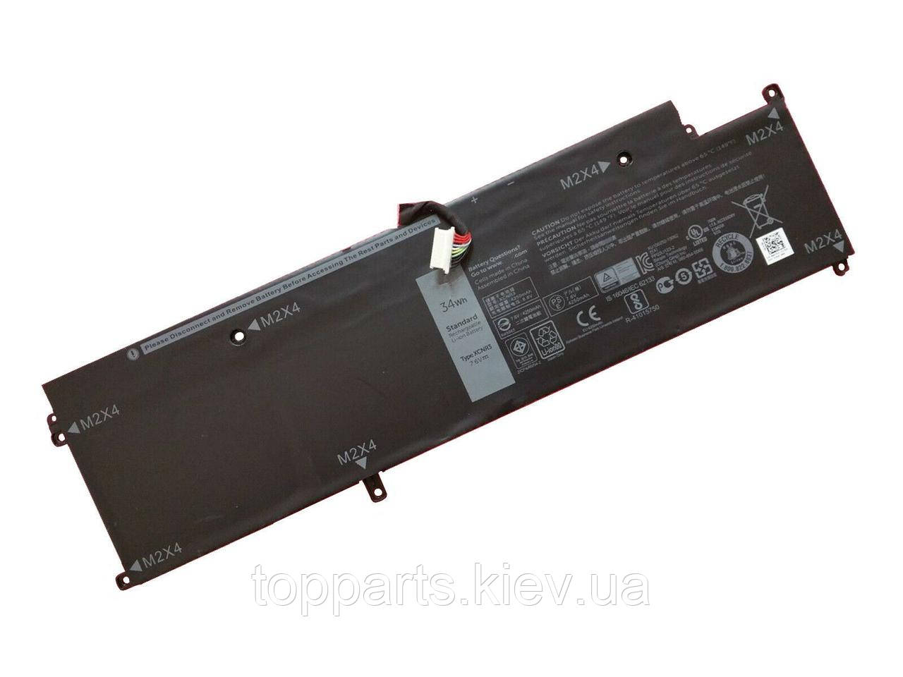 Батарея для ноутбука Dell Latitude E7370 XCNR3, 34Wh (4250mAh), 4cell, 7.6V, Li-ion, чорний, ОРИГІНАЛЬНА