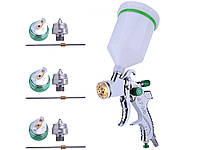 Краскопульт HVLP G2008 1,4 1,7 2,0 мм для авто Kit 3 форсунки Хіт продажу!