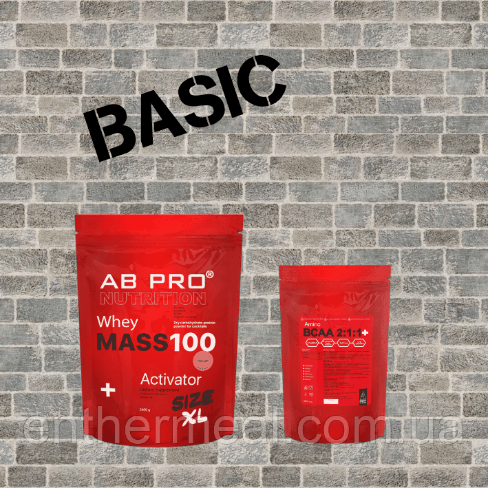 Комплект Набор мышечной массы BASIC (гейнер, аминокислоты)