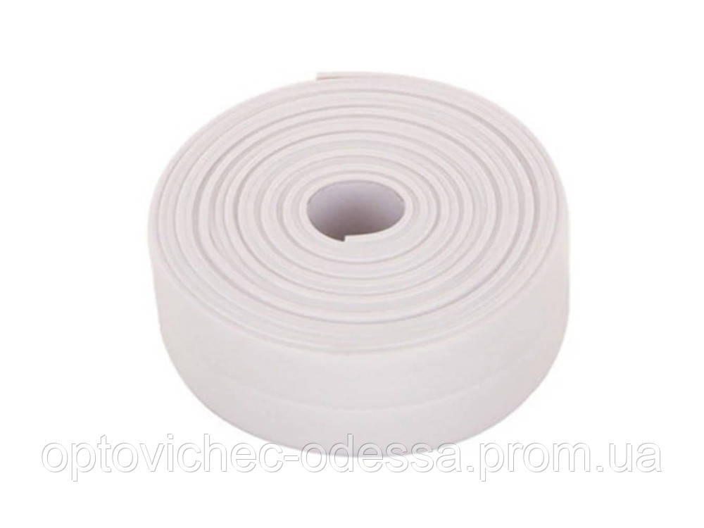 Самоклеїться Waterproof для ванни і кухні водонепроникна 3.2 м х 3.8 см Білий Хіт продажу!, фото 1