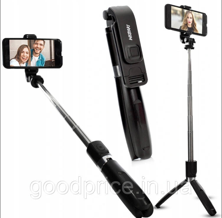 Монопод-тренога с пультом и Bluetooth для телефона и фотоаппарата L02 селфи палка штатив для селфи - фото 7 - id-p1412752794