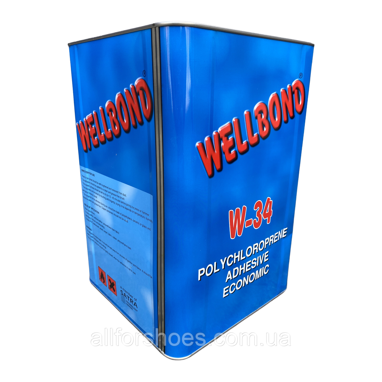 Wellbond W-34 клей наїріт для, автомобільної оббивки, взуття, виробів зі шкіри.