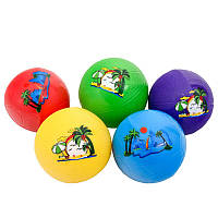 Детский резиновый мяч, размер 10 см, вес 24г, фомовый мяч разные цвета и рисунки, можно играть руками и ногами