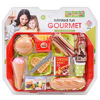 Детский Набор Фастфуда, "McDonalds" состоит из 14 предметов, яркий и большой набор, игрушечные продукты