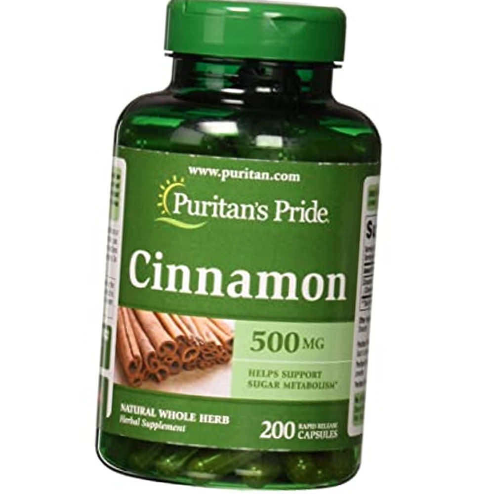 Кориця Puritan's Pride Cinnamon 500 mg 200 капс