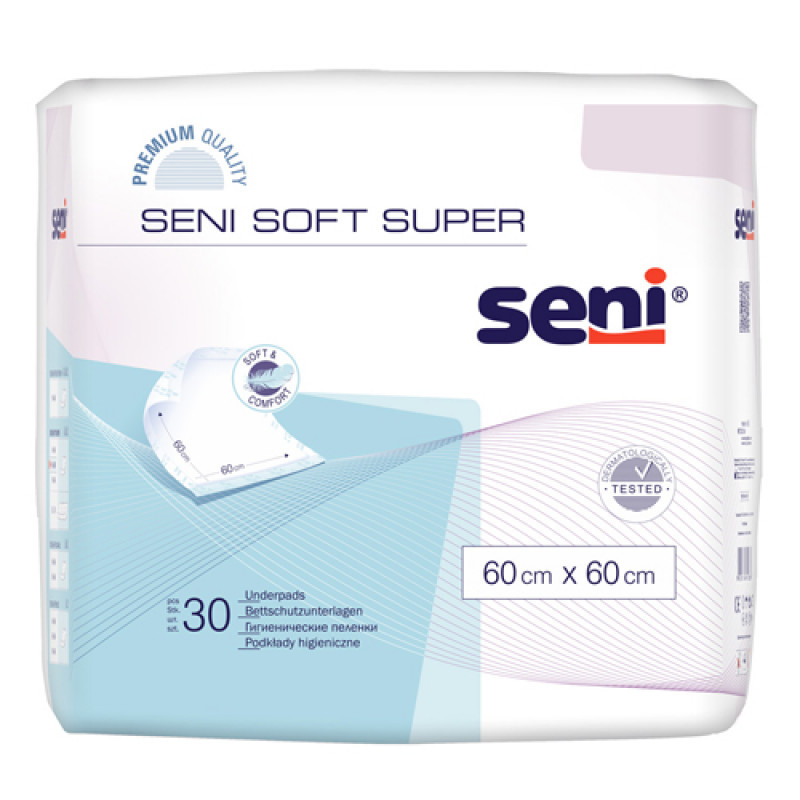 Одноразові Пелюшки Seni Soft 60х60 См 30 Шт