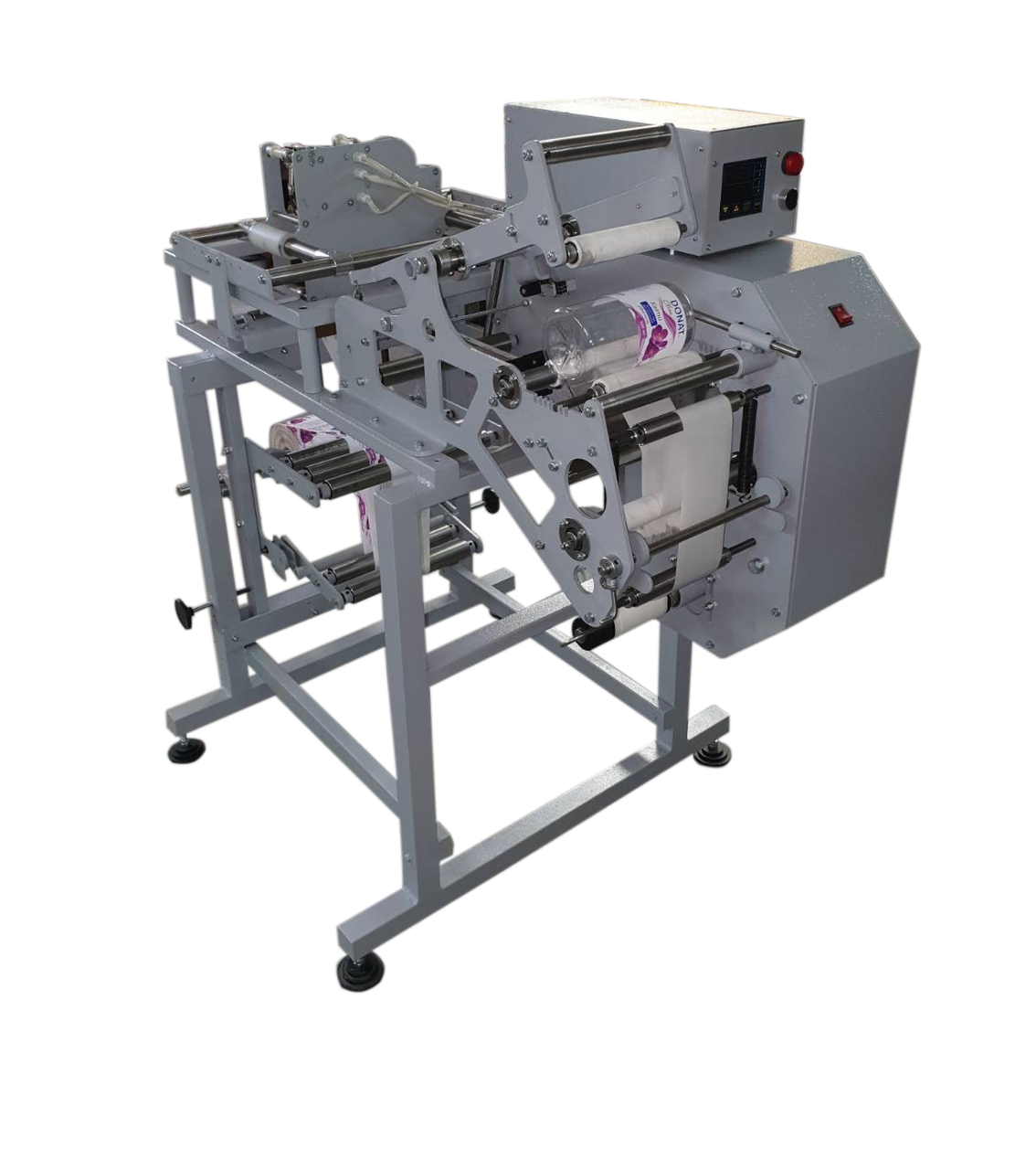 Напівавтоматичний етикетувальник круглої тари ЕК-2