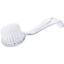 Манікюрна щітка-змітка з ручкою Прозора