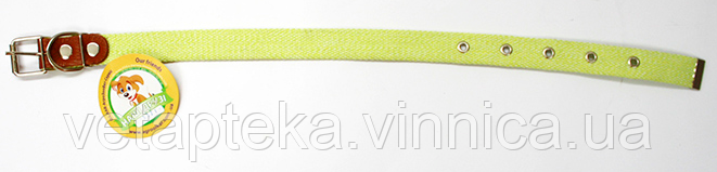 Нашийник 25мм «MILANGE» одинарний салатовий O.L.KAR., фото 1