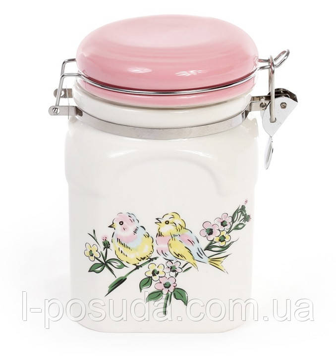 Банка для зберігання і сипучих з кришкою на засувці 350 мл, фото 1