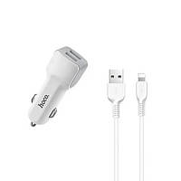 Hoco Z23 2,1А (2 USB) + iPhone white