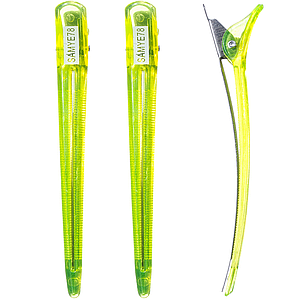 Зажим для волосся Salon Professional SAMYE78, набір 3 шт салатовий