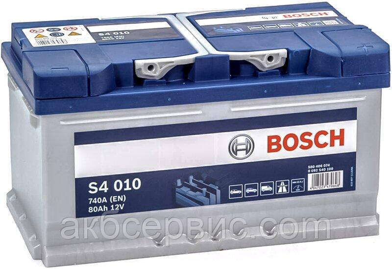 Акумулятор автомобільний Bosch 6СТ-80 S4 Silver (S40 100), фото 1