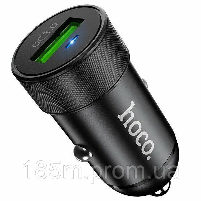 Зарядний пристрій Hoco Z32 Speed Up 1USB/18W/3A/QC3.0 Black (без кабеля)