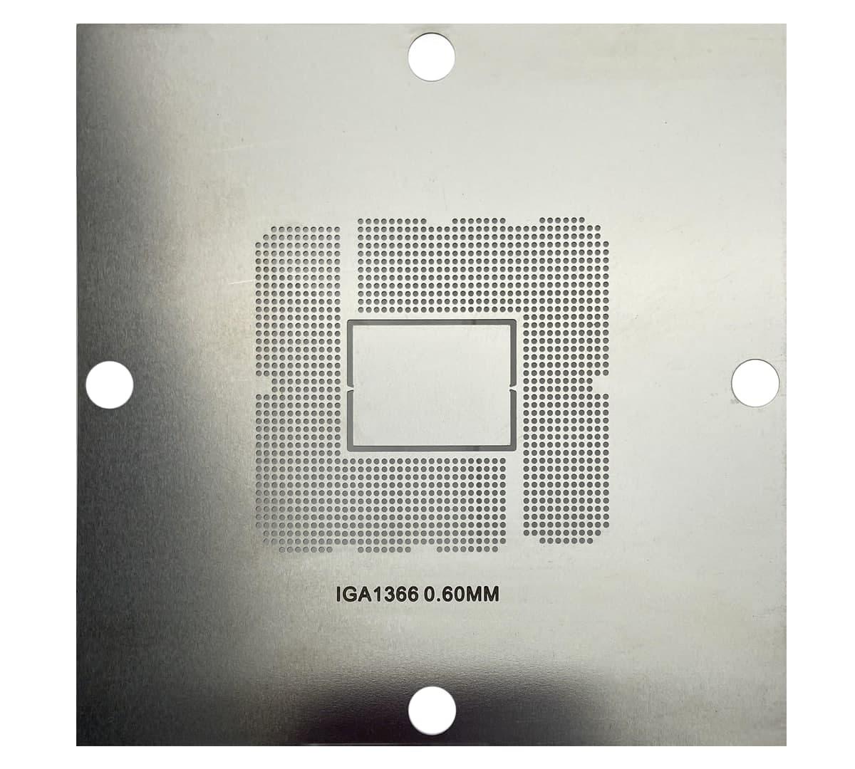 Трафарет BGA прямого нагріву IGA 1366 (0.60 mm) 90 x 90 mm