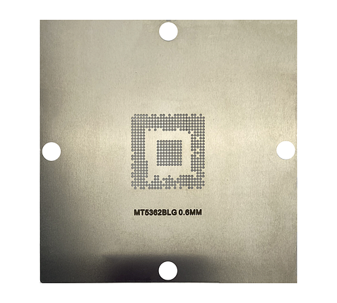 Трафарет BGA прямого нагріву MT5362BLG (0.60 mm) 90 x 90 mm, фото 1