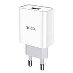 Зарядний пристрій HOCO C81A Asombroso 1USB 2,1A White (без кабеля)