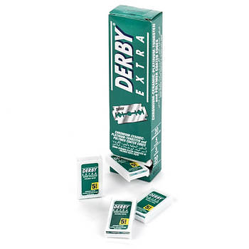 Блок двусторонних лезвий Derby Extra Green