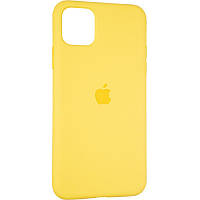 Чехол Fiji Silicone Case для Apple iPhone 11 Pro Max бампер накладка Full Soft Canary Yellow